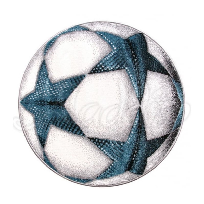 Covor Modern, Model Kolibri 11199/190, Minge Fotbal, Rotund, 67x67, 