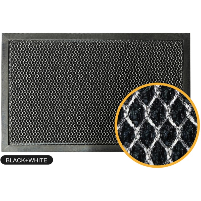 Covor Pentru Usa Intrare, 3D-626, Antiderapant, Gri, 40x60 cm