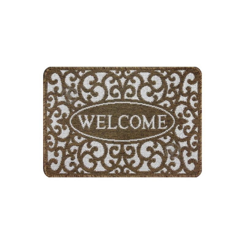 Covor Pentru Usa Intrare, Flex 19141-91, Antiderapant, Maro, 50x80 cm