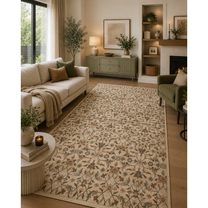 Covor Modern, Anny 33055/110, Floral, Diverse Dimensiuni