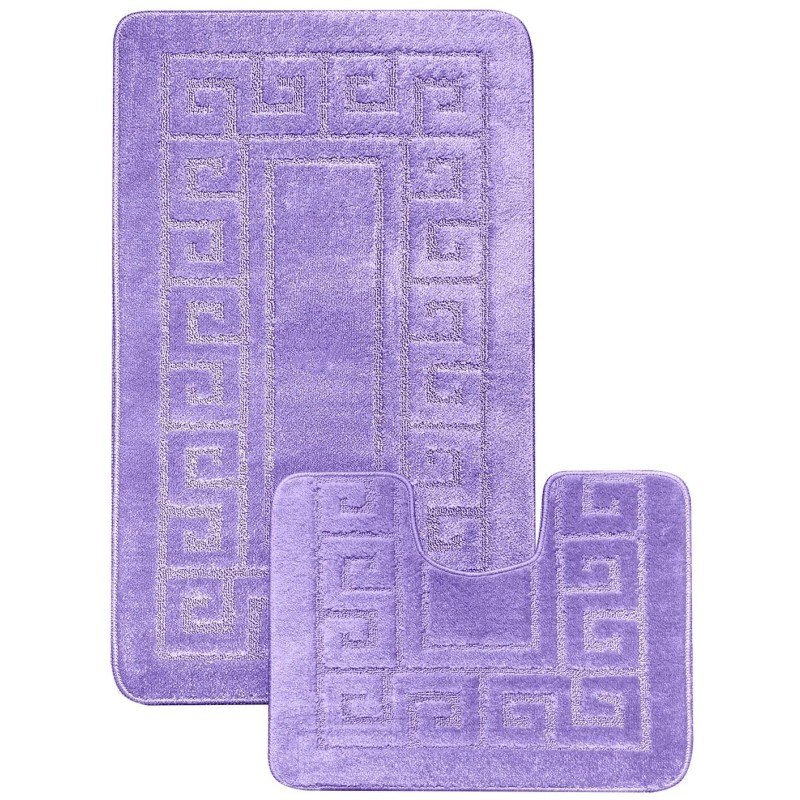 Set 2 Covorase Baie, Antiderapante, Ethnic 2539, Liliac, Diverse dimensiuni
